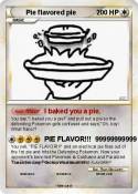 Pie flavored