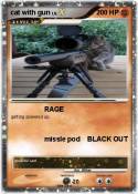 cat with gun