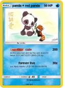 panda + red