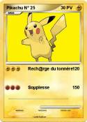 Pikachu N° 25