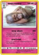 sleepy monkey