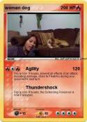woman dog