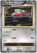 Card of a card