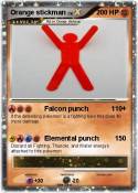 Orange stickman
