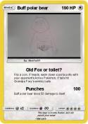 Buff polar bear