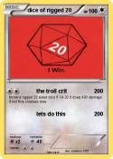 dice of rigged