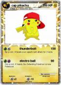 cap pikachu