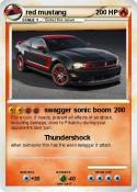 red mustang