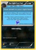 the right foot