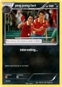 ping pong fact