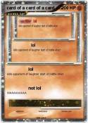 card of a card