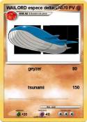 WAILORD espece
