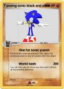 T posing sonic