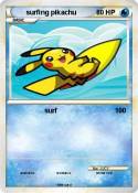 surfing pikachu
