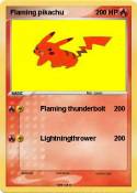 Flaming pikachu