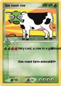 Gas mask cow