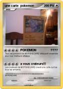 une carte pokem