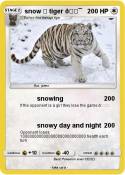 snow ⛄ tiger