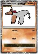 horse elephant