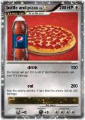 bottle and pizz