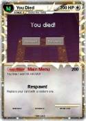 You Died