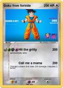 Goku from fortn