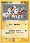 Three Lycanroc