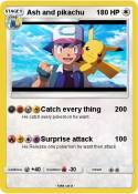 Ash and pikachu