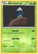 retro Smurf cat