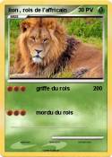 lion , rois de