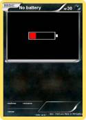 No battery