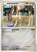 peg-leg pony
