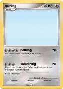 nothing