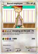 Bored employee