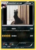 distorted cat