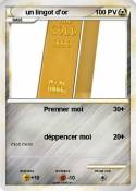 un lingot d'or