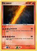 Fire sword