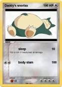Daddy's snorlax
