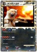 cat with a gun