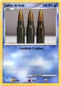 balles de fusil