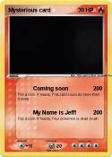 Mysterious card