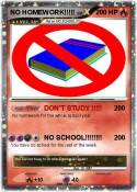 NO HOMEWORK!!!!