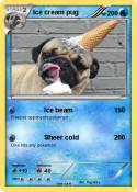 Ice cream pug