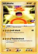 evil pikachu