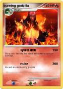 burning godzill