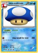 blue mushroom