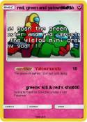 red, green and