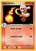 mario de feu x