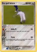 Pro golf failur
