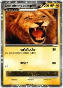 Lion ate my